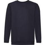 Cotton Sweatshirts Fruit of the Loom Childrens Unisex Set In Sleeve Sweatshirt - Deep Navy (UTBC1366-19)
