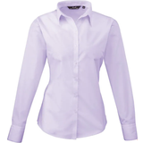 Premier Women's Long Sleeve Poplin Blouse - Lilac