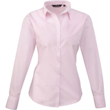 Tops Premier Women's Long Sleeve Poplin Blouse - Pink