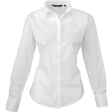 Premier Women's Long Sleeve Poplin Blouse - White