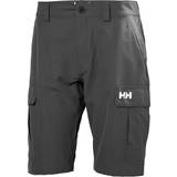 Elastane/Lycra/Spandex Shorts Helly Hansen QD II Cargo Shorts - Ebony