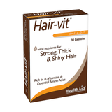 L-Methionine Supplements Health Aid Hair-Vit 30 pcs