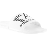 Polyurethane Slides Emporio Armani Maxi Logo Slide - White