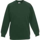 Girls Sweatshirts Fruit of the Loom Kid's Raglan Sleeve Sweatshirt - Bottle Green