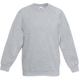 Cotton Sweatshirts Fruit of the Loom Kid's Raglan Sleeve Sweatshirt - Heather Grey