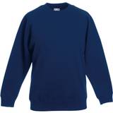 Cotton Sweatshirts Fruit of the Loom Kid's Raglan Sleeve Sweatshirt - Navy