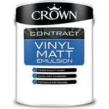 Crown Paint Crown Contract Vinyl Matt Wall Paint White 5L