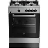 Beko Electric Ovens Gas Cookers Beko FSG62000DXL Stainless Steel, Silver