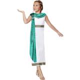 Turquoise Fancy Dresses Fancy Dress Smiffys Girls Deluxe Roman Empire Toga Costume