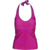 Purple Swimwear Trespass Winona Women's Halter Neck Tankini Top - Purple Orchid Spot