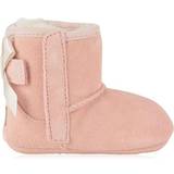 Suede Indoor Shoes UGG Baby Jesse Bow II Bootie - Baby Pink