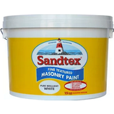 Concrete Paint Sandtex Fine Textured Masonry Concrete Paint Pure Brilliant White 10L