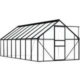 Polycarbonate Freestanding Greenhouses vidaXL 48214 9.31m² Aluminum Polycarbonate