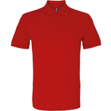 ASQUITH & FOX Organic Classic Fit Polo Shirt - Cherry Red