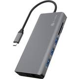 ICY BOX USB C - VGA/HDMI/USB C/2USB A/RJ45/3.5mm Adapter