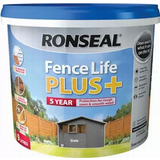 Ronseal Green - Mattes Paint Ronseal Fence Life plus Wood Paint Green 5L