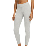 Nike Cotton Tights Nike Sportswear Essential Women's Mid-rise 7/8 Leggings - Dark Gray Heather/White
