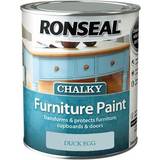 Ronseal Blue - Indoor Use Paint Ronseal Chalky Wood Paint Duck Egg 0.75L
