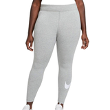 Nike Tights Nike Women's Sportswear Essential Mid-Rise Swoosh Leggings - Dark Grey Heather/White