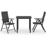 vidaXL 3060046 Patio Dining Set, 1 Table incl. 2 Chairs