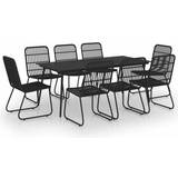 vidaXL 3060248 Patio Dining Set, 1 Table incl. 8 Chairs