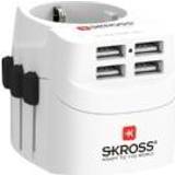 White Travel Adapters Skross Pro Light 4 Usb 1302461