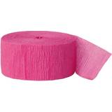 Silk & Crepe Papers Unique Party Crepe Paper Streamer Hot Pink 24.6m