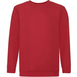 Fruit of the Loom Childrens Unisex Set In Sleeve Sweatshirt 2-pack - Red
