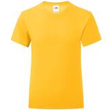 Yellow Tops Fruit of the Loom Girl's Iconic 150 T-shirt - Sunflower (61-025-034)