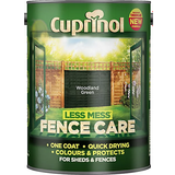Cuprinol fence paint Cuprinol Fence Care Wood Paint Woodland Green 5L