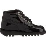 Zipper Low Top Shoes Kickers Kick Hi Zip Junior - Black Patent