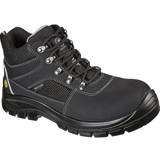 Fabric Lace Boots Skechers Trophus Safety Boots - Black