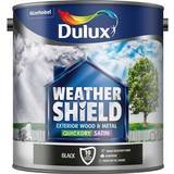 Dulux Black Paint Dulux Weathershield Exterior Metal Paint Black 0.75L