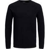 Jack & Jones Textured Knitted Sweater - Black