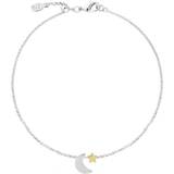 Joma Two Tone Moon & Star Anklet - Gold/Silver