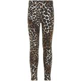 Leopard Trousers Children's Clothing The New Paleo Leggings - Brown Leo (TN3546)