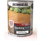 Woodstain Paint Ronseal Ultimate Decking Woodstain Country Oak 5L