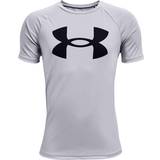 XS T-shirts Under Armour Kid's Tech Big Logo Short Sleeve T-shirt - Mod Gray Light Heather/Black