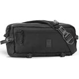 Laptop/Tablet Compartment Bum Bags Chrome Kadet Sling Bag - Black/Aluminum