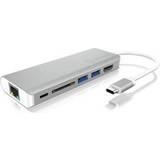 ICY BOX IBDK4034CPD USB C-USB A/USB C/HDMI/RJ45 Adapter