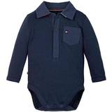 Buttons Bodysuits Tommy Hilfiger Baby Boy Poplin Body - Twilight Navy (KN0KN01183-C87)