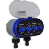 vidaXL Electronic Automatic Water Timer Irrigation Timer Double Outlet