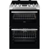 60cm - Electric Ovens Induction Cookers Zanussi ZCI66280XA Stainless Steel, Black