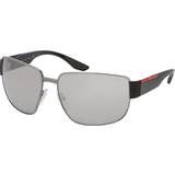 Silver Sunglasses Prada Linea Rossa PS 56VS 5AV09F
