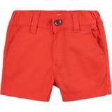 HUGO BOSS Kid's Regular Fit Shorts in Stretch Cotton Twill - Red