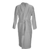 A&R Towels Bath Robe With Shawl Collar - Anthracite Grey