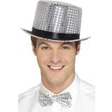 Headgear on sale Smiffys Sequin Top Hat Silver