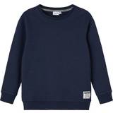 Organic Cotton Sweatshirts Children's Clothing Name It Crew Neck Sweatshirt - Blue/Dark Sapphire (13192128)