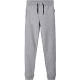 9-12M - Sweatshirt pants Trousers Name It Solid Coloured Sweat Pants - Grey/Grey Melange (13153684)