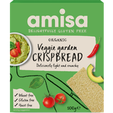 Crackers & Crispbreads Amisa Organic Gluten Free Veggie Garden Crispbread 100g
